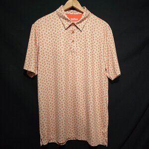Bogey Bros Golf Co Tooty Frooty (Peach) Men's Polo - Peach - Sz M*